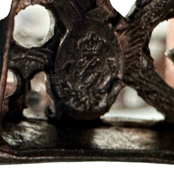 Premier Designs 2 Silver Tone 1 Rectangle & 1 Square Ornate Link Bracelets 7” - Picture 15 of 16